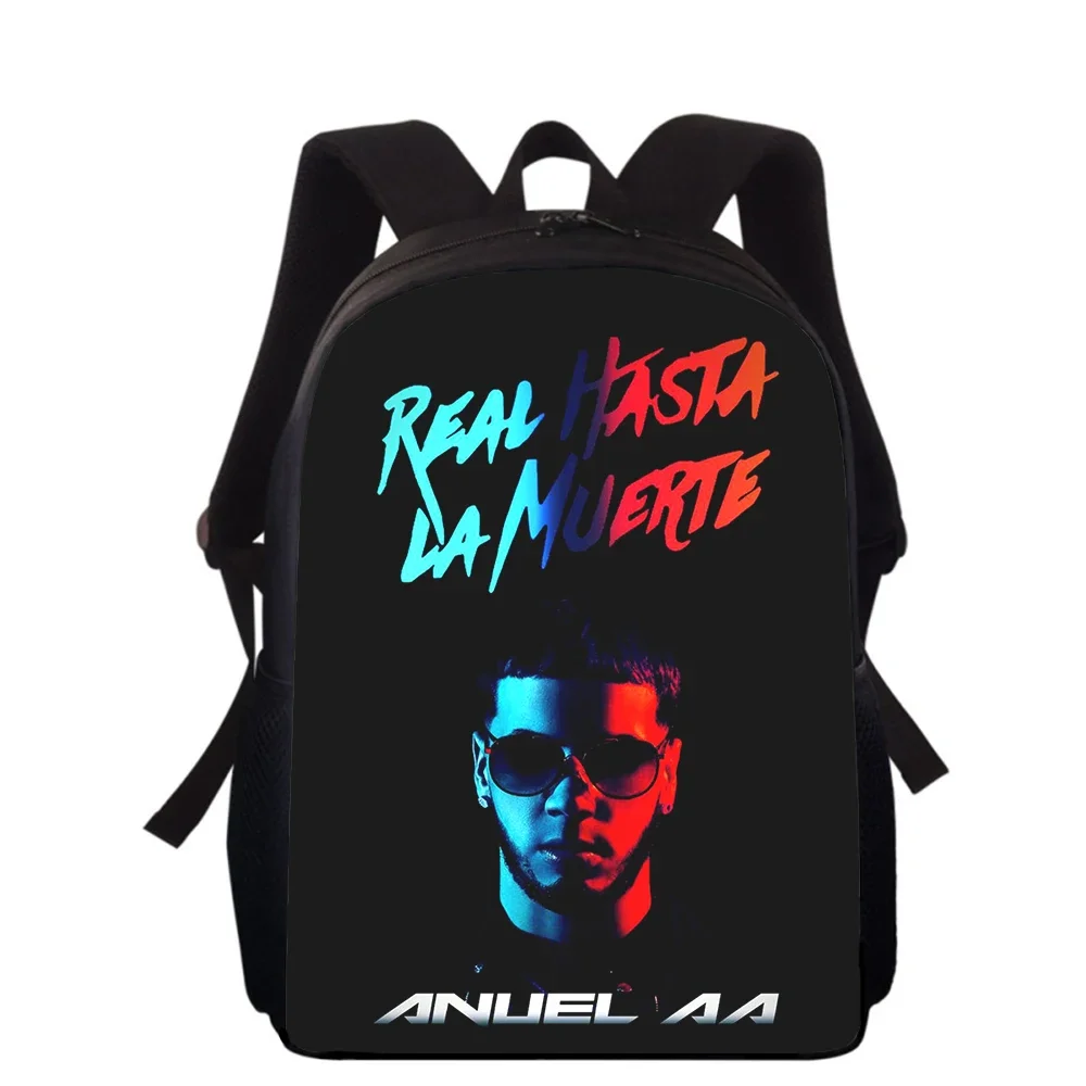 

Anuel AA 3D Print Kids Backpack Primary School Bags for Boys Girls Back Pack Students School Book Bags