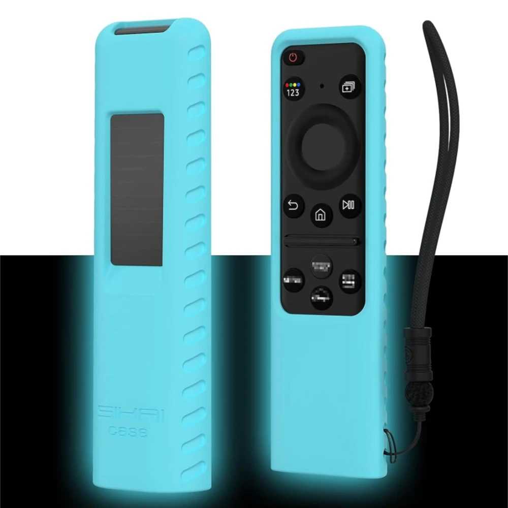 Silicone Case for Samsung SolarCell 2023 TM2360E BN59-01432A TM2361E BN59-01439A Smart TV Remote Anit-Lost with Lanyard