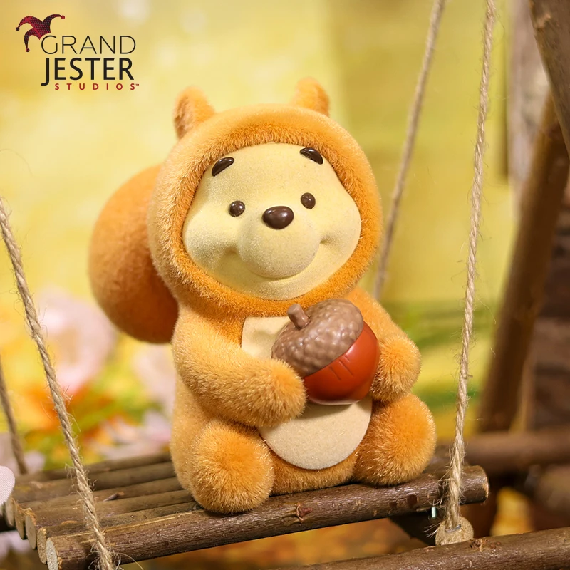 

Disney Puff Honey Sweetheart Handmade Plucked Winnie the Pooh Pendant Fashion Toy Ornament Kawaii Doll Pendant Customized