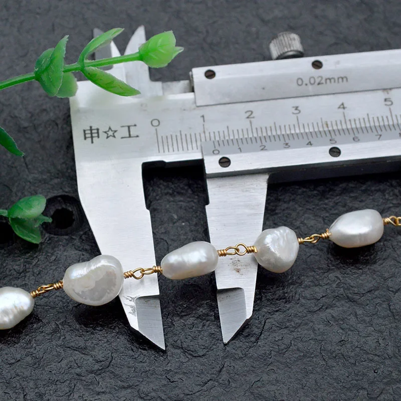 5 Meters/lot High Quality Irregular Pearl Chains Beads for DIY Eyeglasses Chain Necklace Supplies Jewelry Making Wholesale