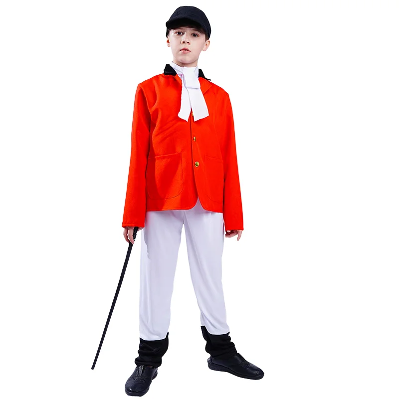 

Halloween Children School Activity Red Racing Suit Fashion Holiday Party Sets Cosplay Performance Long Sleeve Costume Clothes