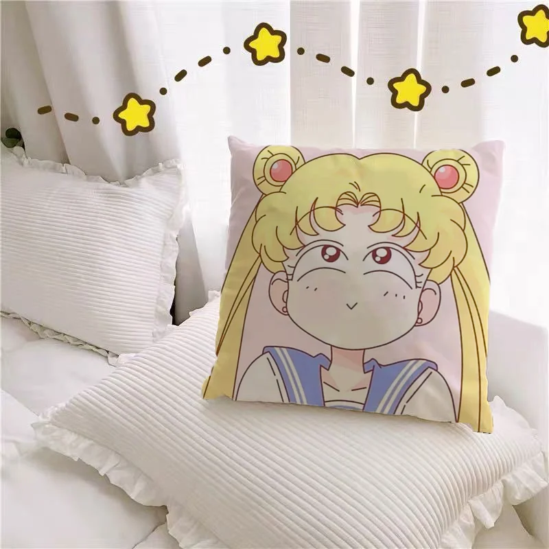 Poszewka na poduszkę Poszewka na poduszkę Sailor M-moon Dekoracyjne poszewki na poduszki na sofę do salonu Dekoracja samochodu