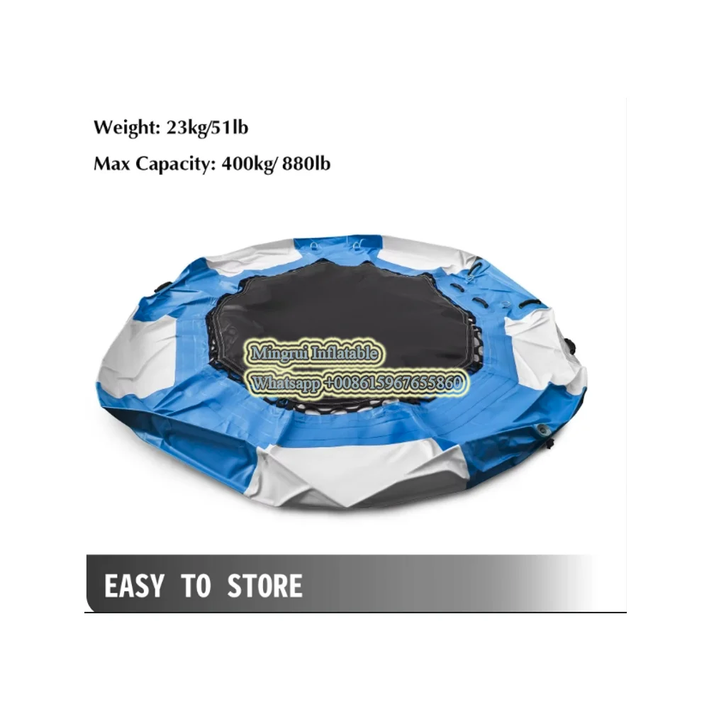 شحن مجاني ضياء 3m 0.9 مللي متر نفخ المياه الترامبولين المياه القفز السرير القفز الترامبولين (مجاني 1 منفاخ) #5