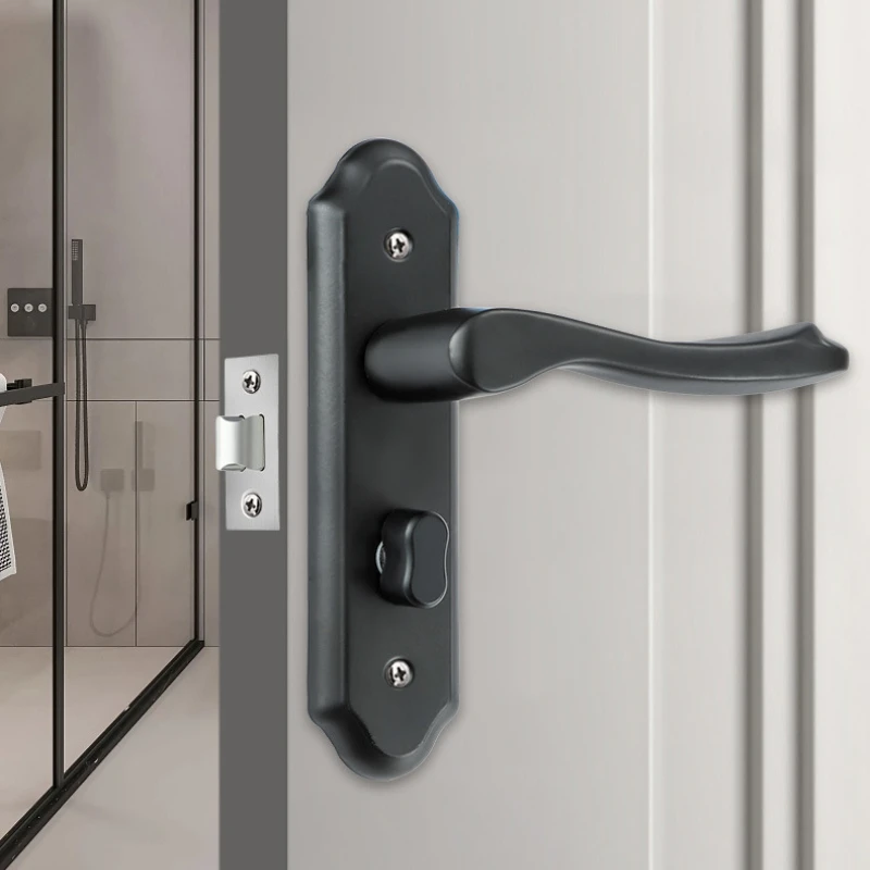 

Bathroom Door Lock Universal Household Toilet Door Lock Bathroom Door Handle Stainless Steel Locks Restroom Handle Locks