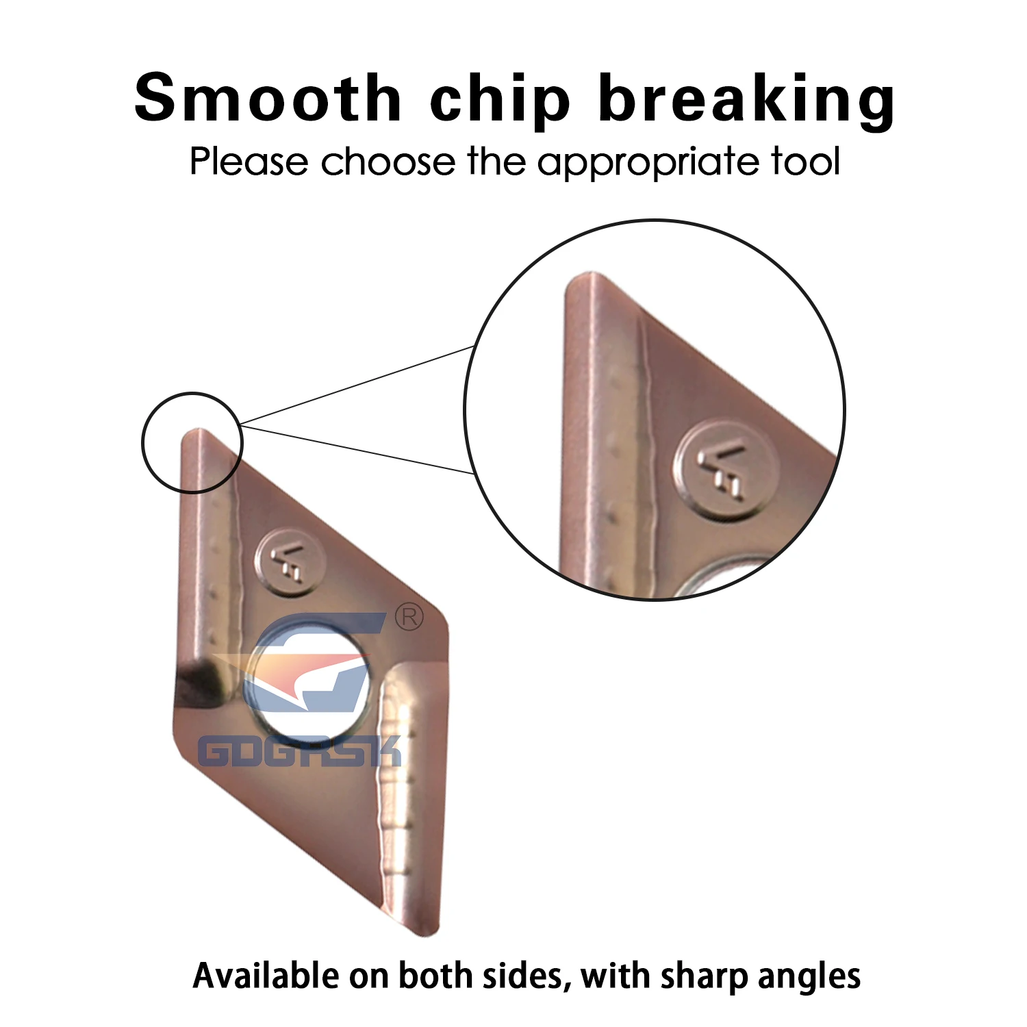 DESKAR 100% оригинальные внешние круговые лезвия токарного станка CCMT060204/08 DNMG150604/08-HS R-VF LF6118 режущие инструменты из нержавеющей стали с ромбами