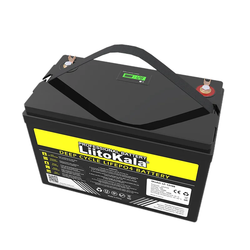 Genuine LiitoKala 12.8V 100AH LiFePO4 Battery 12V Lithium Iron Phosphate Batteries Cycles inverter Car lighter Solar duty-free