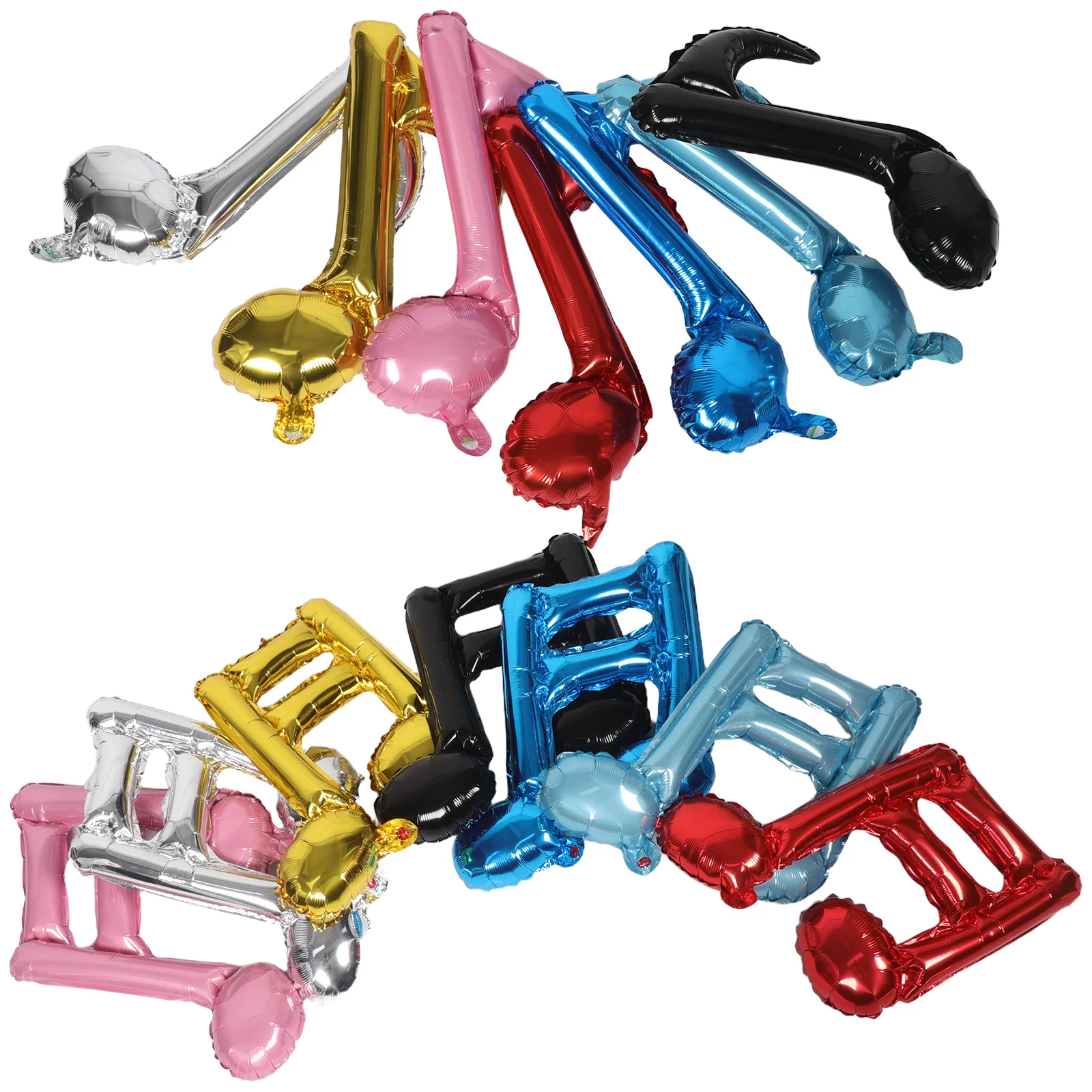 

14Pcs Musical Notes Balloons Aluminum Foil Party Decor Birthday Concert Celebration Music Piano Birthday Decorations