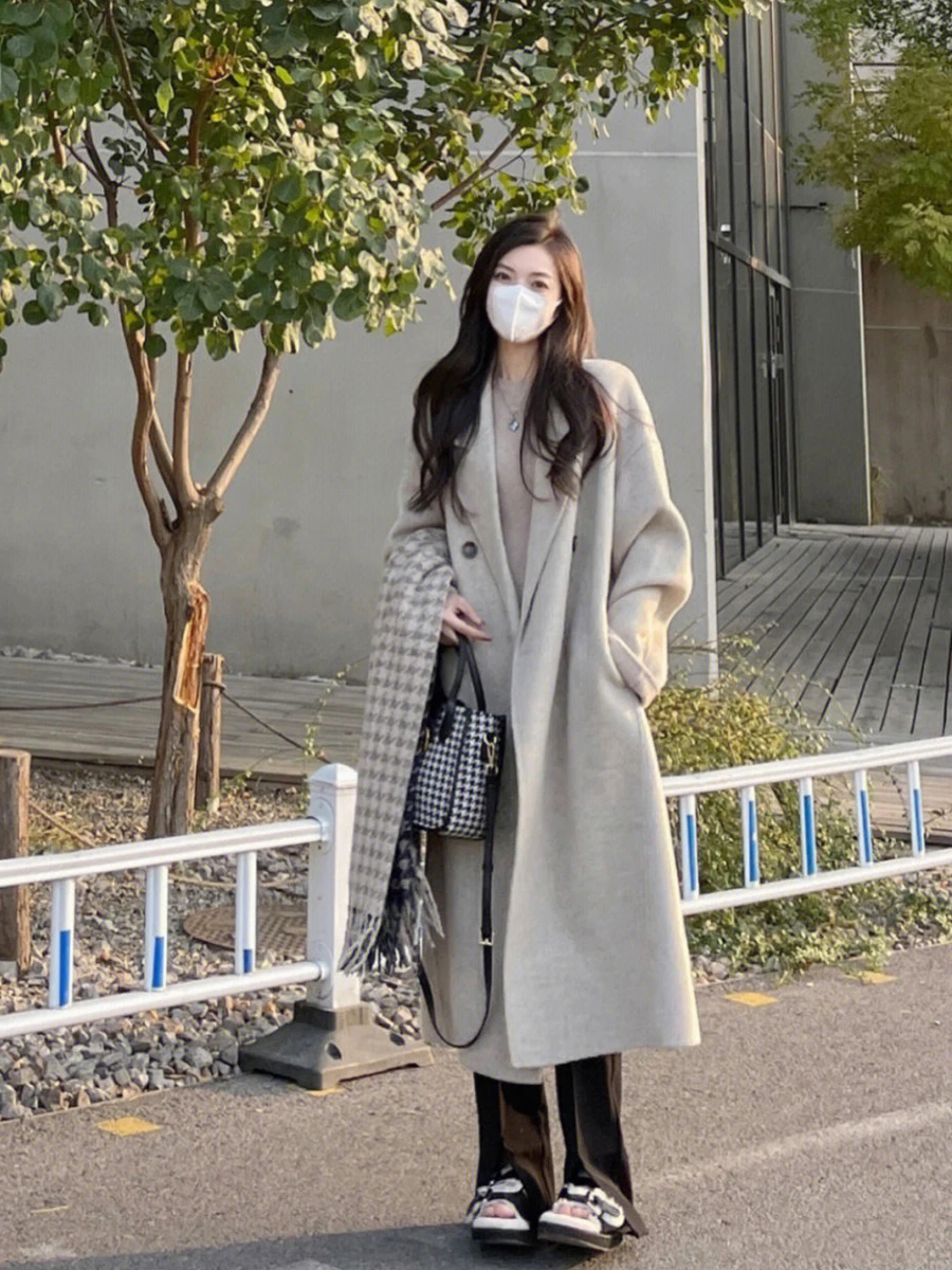

Wool Blend Coats Mid Long Womens Coat Black Fall Chenille Embossing Notched Collar Modern Style Club Artistic Leisureful Commute
