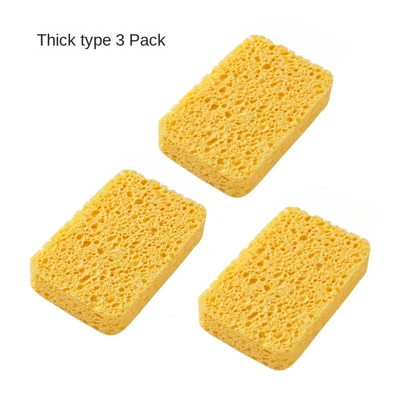 Cellulose Sponge Spong Mop Dishwashing Cleaning Sponge Sponge Wipe Brush Pot Kitchen Decontamination Absorbent Artifact Scouring