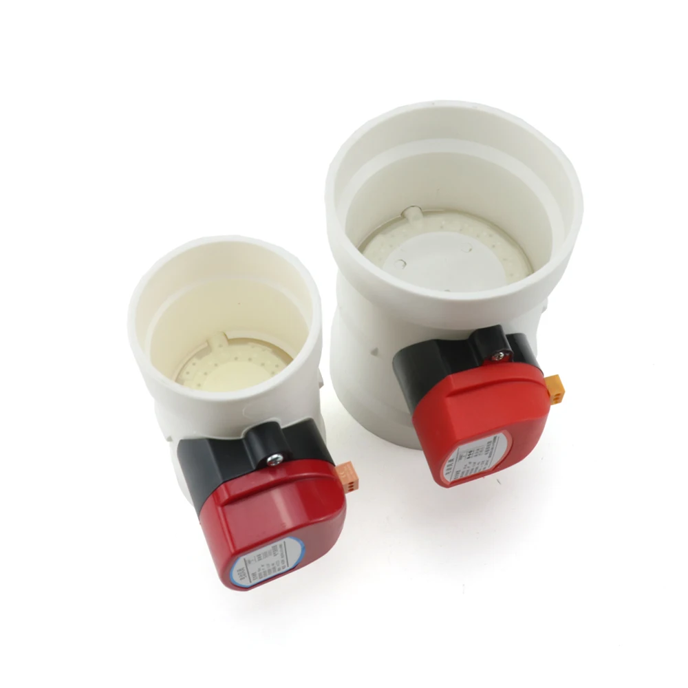 220V PVC Plastic HAVC Electric Damper Check Valve 75/110/160/200mm Air Duct Volume Control Valves