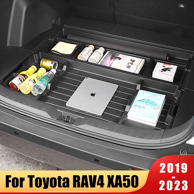 For Toyota RAV4 XA50 2019 2020 2021 2022 2023 2024 Car Trunk Spare Tire Storage Box Trunk Storage Box Pad Tail Box Accessories