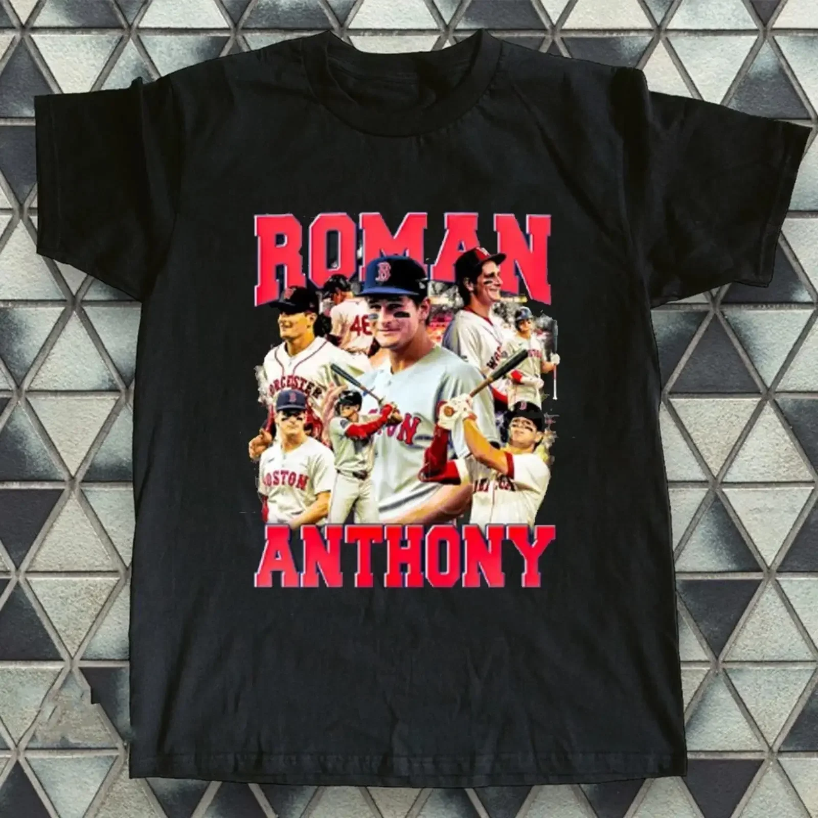 Retro Roman Anthony T shirt Baseball Player for Fan vintage Washed Casual homme Comfortable Top For Everyday Wear Stretched