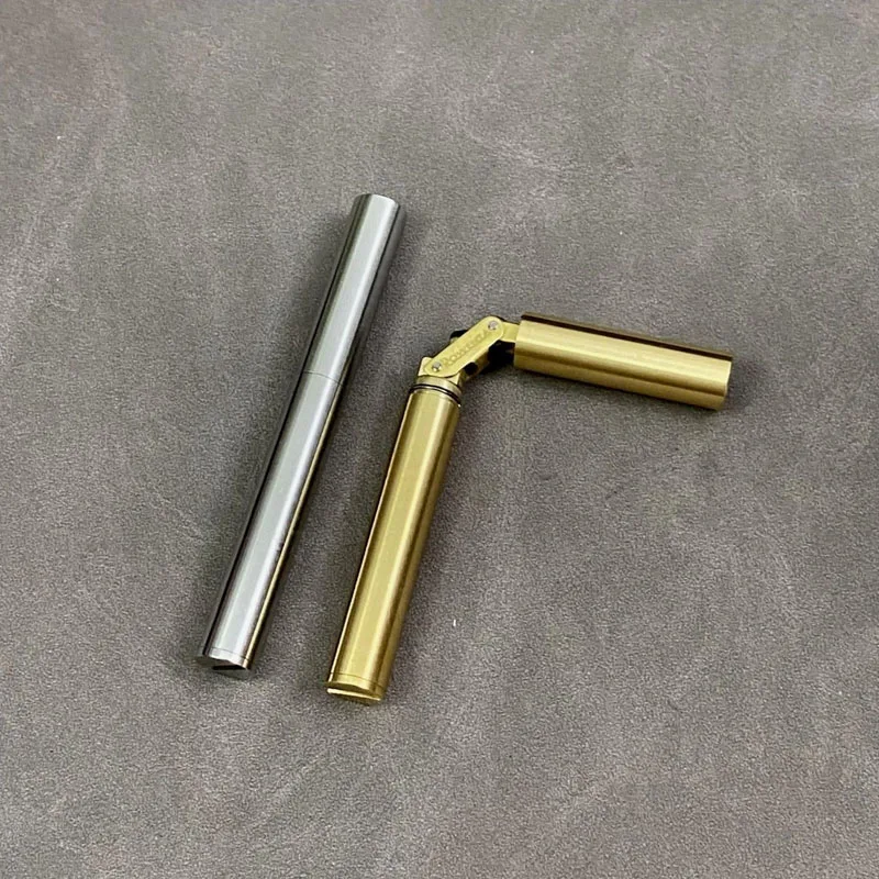 Nunchakus Lighter for Men Dad Husband Christmas Gift Vintage Lighter Nunchucks Kerosene Lighter Windproof Brass Stainless Steel