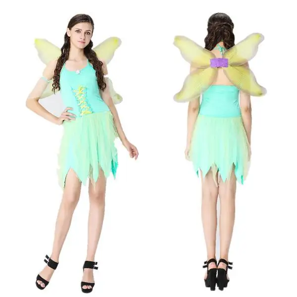 

Halloween Dragonfly Suit Fairy Angel Costume Masquerade Role-playing Stage Performance Clothing Gift Women's Ethnic Wear