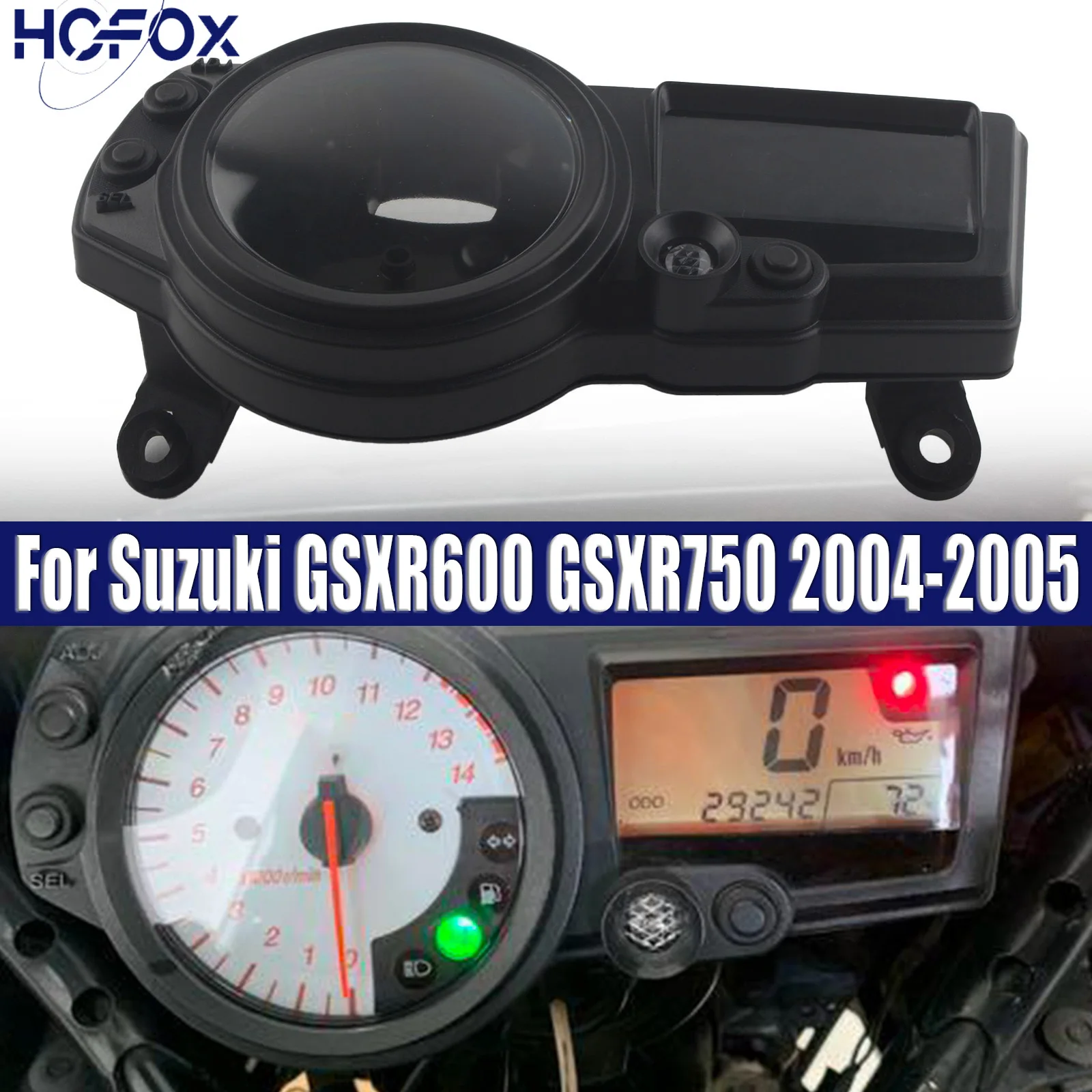 

For Suzuki GSXR600 GSXR750 2004-2005 Motorcycle Speedometer Tachometer Gauges Cluster Housing Shell Cover