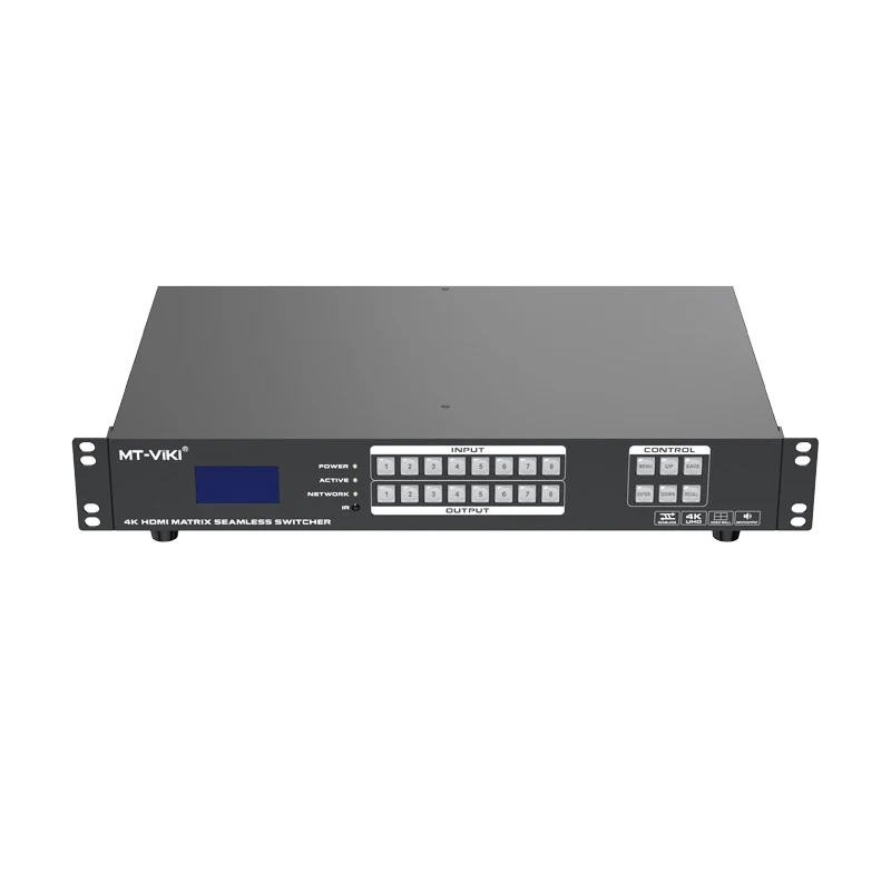 Matriz HDMI 4K sin interrupciones 8x8 con modo de empalme, MT-VIKI disponible para 4x4 8x8 8x16 16x16 32x32 36x36 72x72 AA