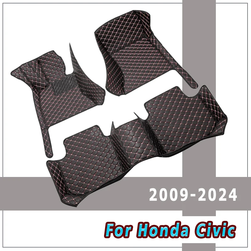 

Car Floor Mats For Honda Civic 2024 2023 2022 2021 2020 2019 2018 2017 2016 To 2009 Foot Carpets Auto Interior Accessories Rugs