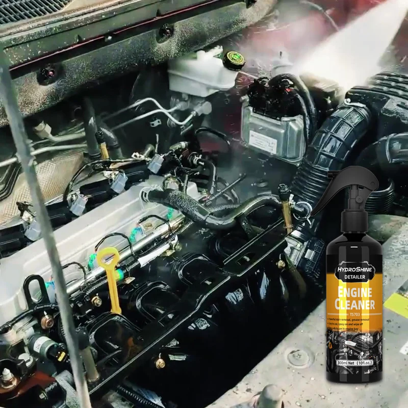 Engine Cleaner Removes Spilled Engine Oil, Coolant, Hydraulic Oil, Turn Signal Fluid or Diesel From Engine Bay - Vehicle