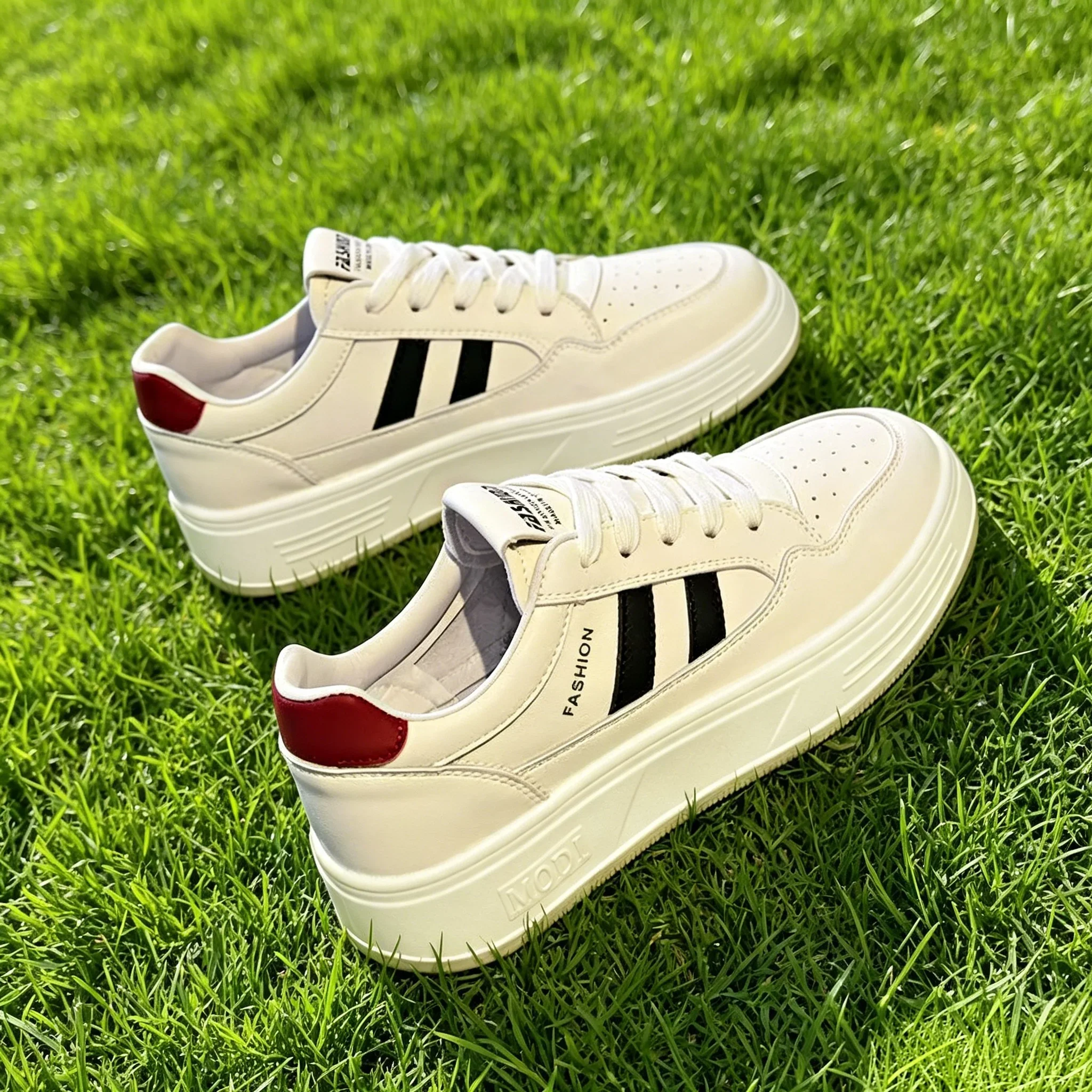 Ladies Sports Heightening Sneakers Free Shipping Lightweight Breathable White Platform Walking Shoes for Women Daily Outdoor view 3