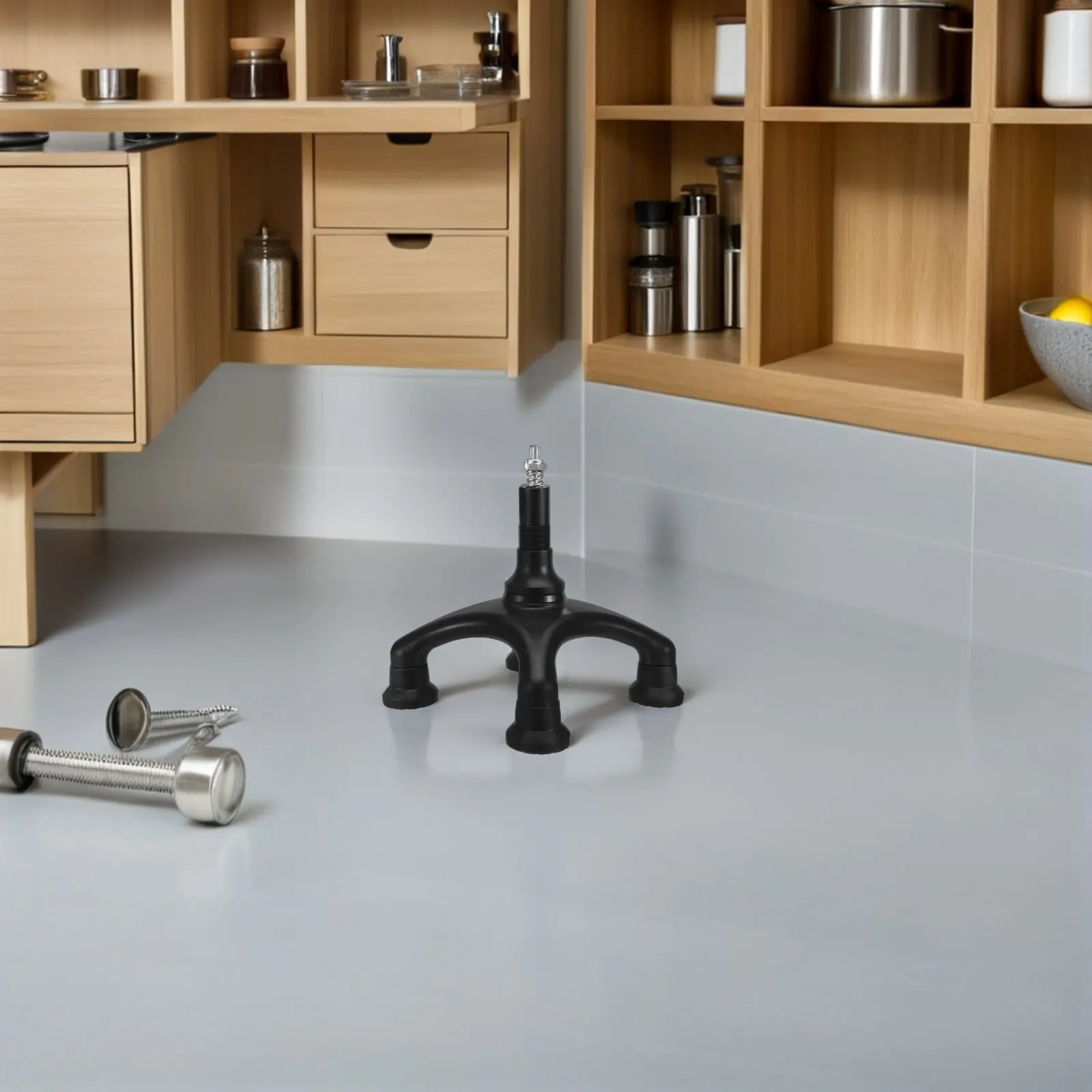 

Quad Base Attachment Non-Slip Four-Point Support Walking Tip Replacement Crutch Feet Cap Lightweight Cane Foot For Elderly