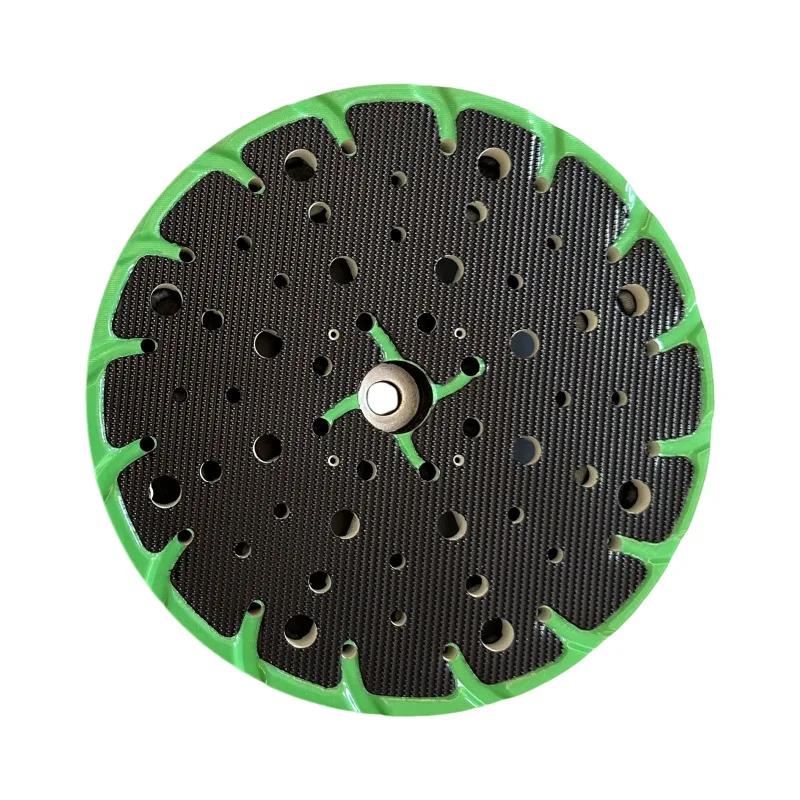 

1 Piece 6" Hook and Loop Sanding Disc Pad, Soft Polishing Pad for Polishers, Compatible with Sandpaper, Green Edge