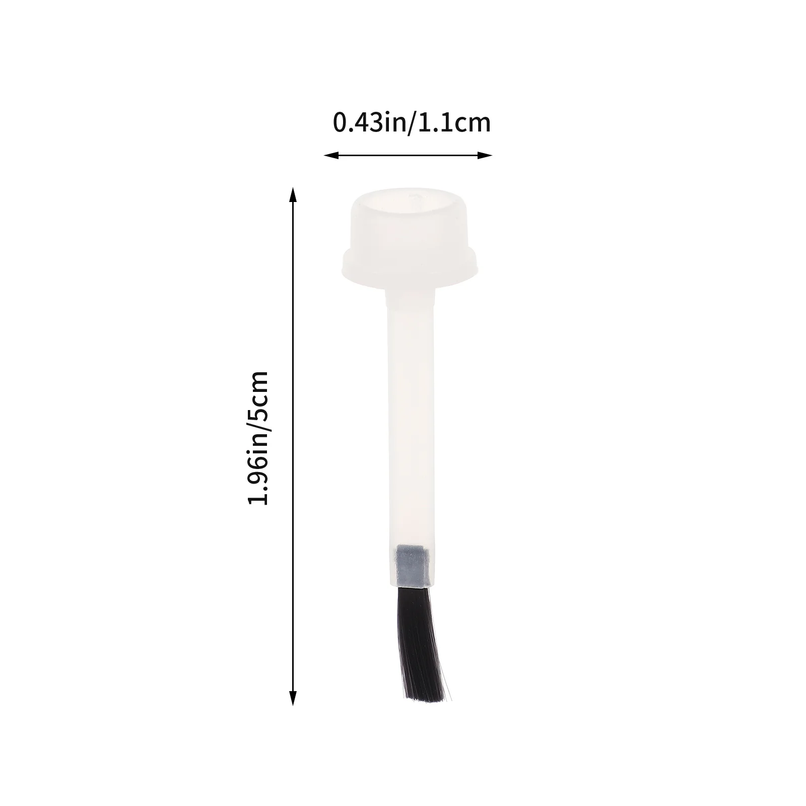 20本入りミニネイルアートブラシセット 11mmナイロン毛 ジェルネイル グリッター塗布用 簡単洗浄 アルコール対応 DIYマニキュア ポータブル