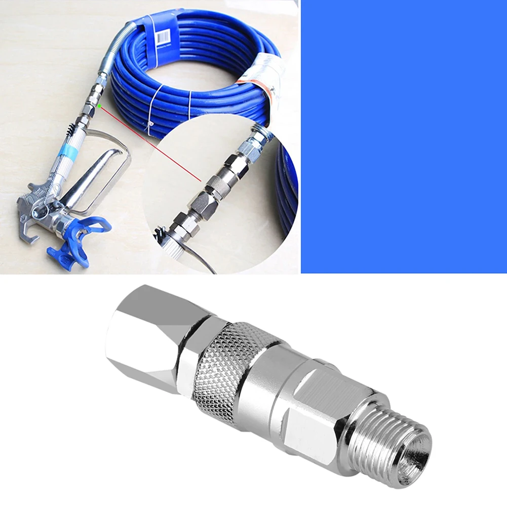 Airless Paint Sprayer Swivel Joint 1/4 inch Stainless Steel 360 Degree Rotation for Smooth and Flexible Operation