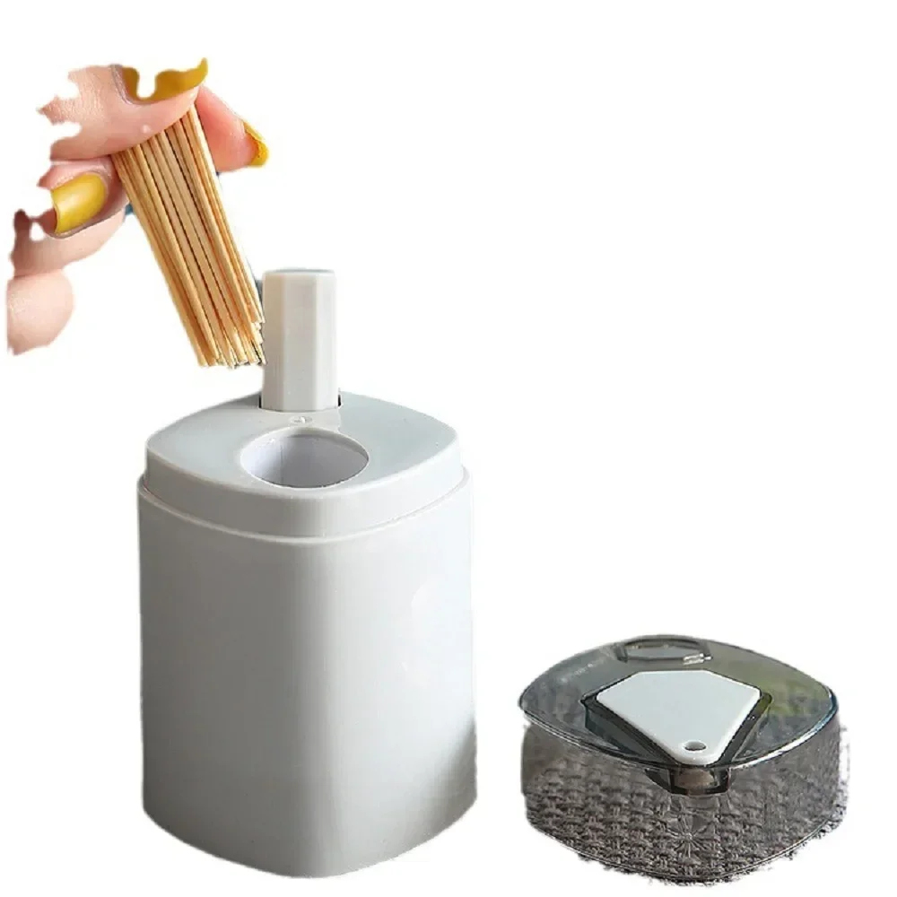 Creative Automatic Ejection Toothpick Holder Household Toothpick Storage Box Toothpick Bottle Pressing Portable Toothpick Can