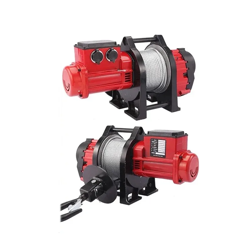 Electric Hoist Crane Electric Winch Electric Winch Steel Lift 220V Household Small Hanging Lifting Crane 0-300kg 4