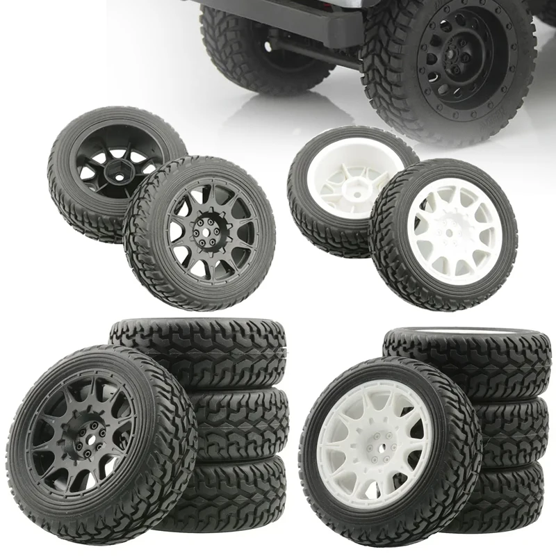 

4Pcs 75mm Upgrade Wheels Off Road Buggy Tires Wheel for Wltoys 144001 124018 124019 MN99S MN90 MN86 HSP HPI 1:10 1:14 1:16 Car