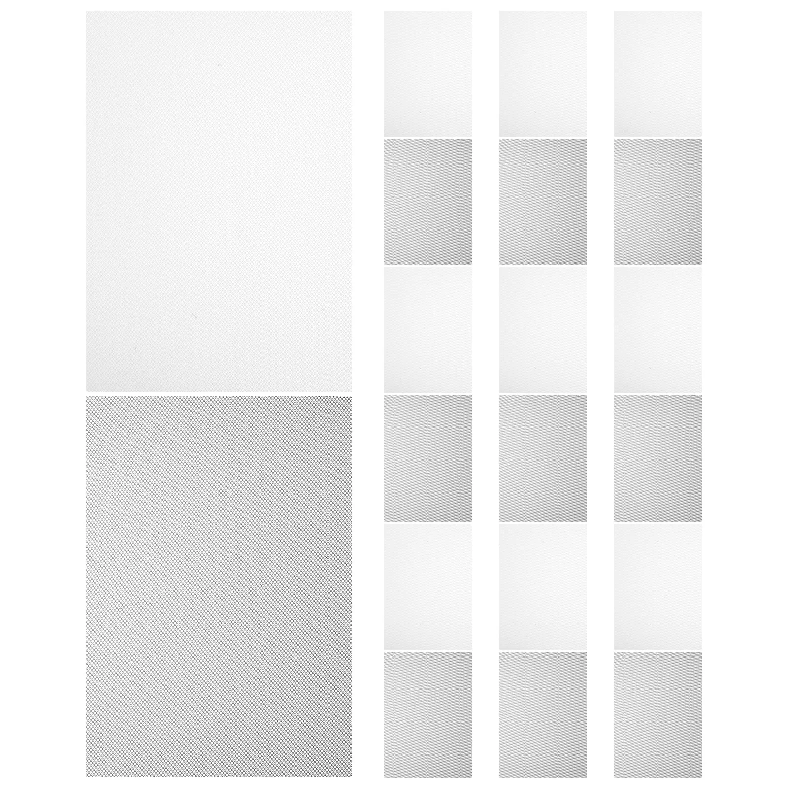 

20Pcs Transparent Eye Mesh Sheets Flexible Lightweight Plastic Sculpting Prop Material for Halloween Cosplay Mask Making DIY