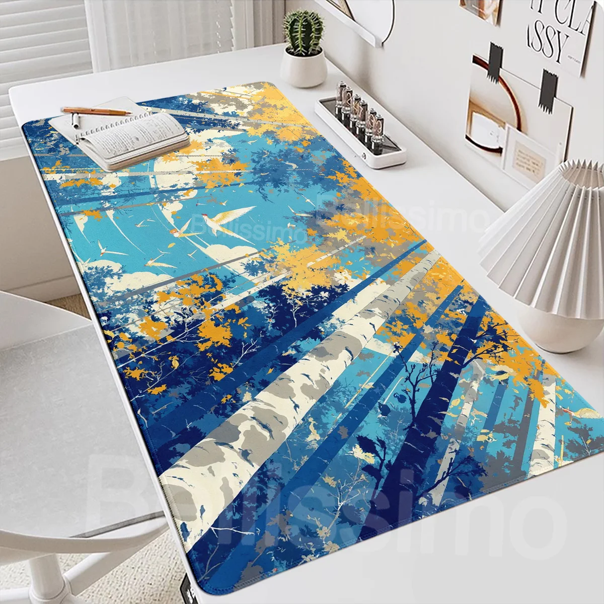 Light and Shadow in The Forest Mouse Pad Gamer Computer Home XXL MousePads Keyboard Pad Carpet Natural Rubber Non-slip Mouse Mat