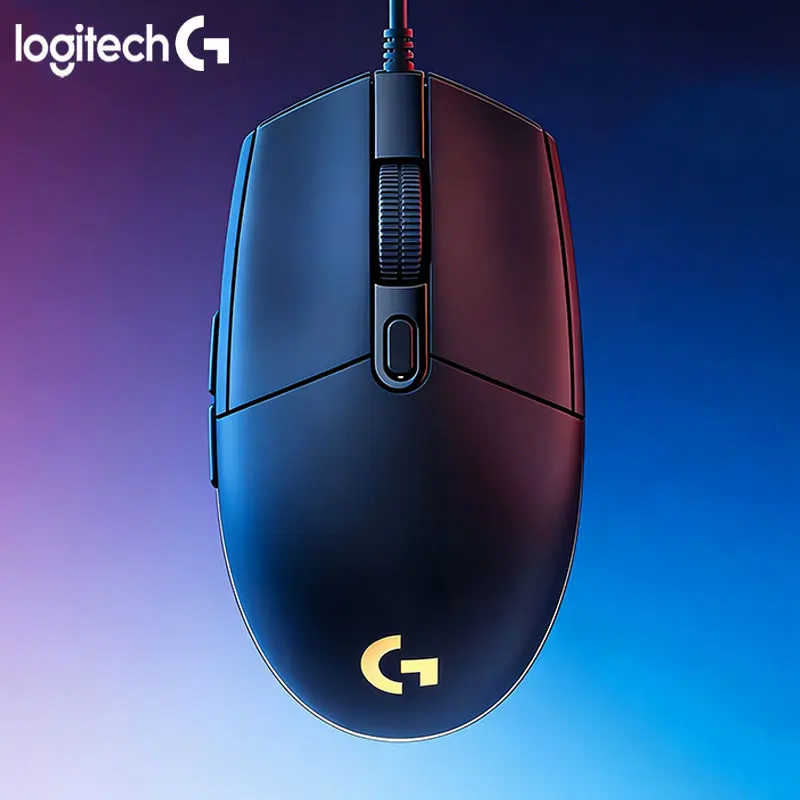 

Игровая мышь Logitech G102 проводная, легкая конструкция, быстрая зарядка, длительное время автономной работы, высокая точность, противоскользящие элементы захвата