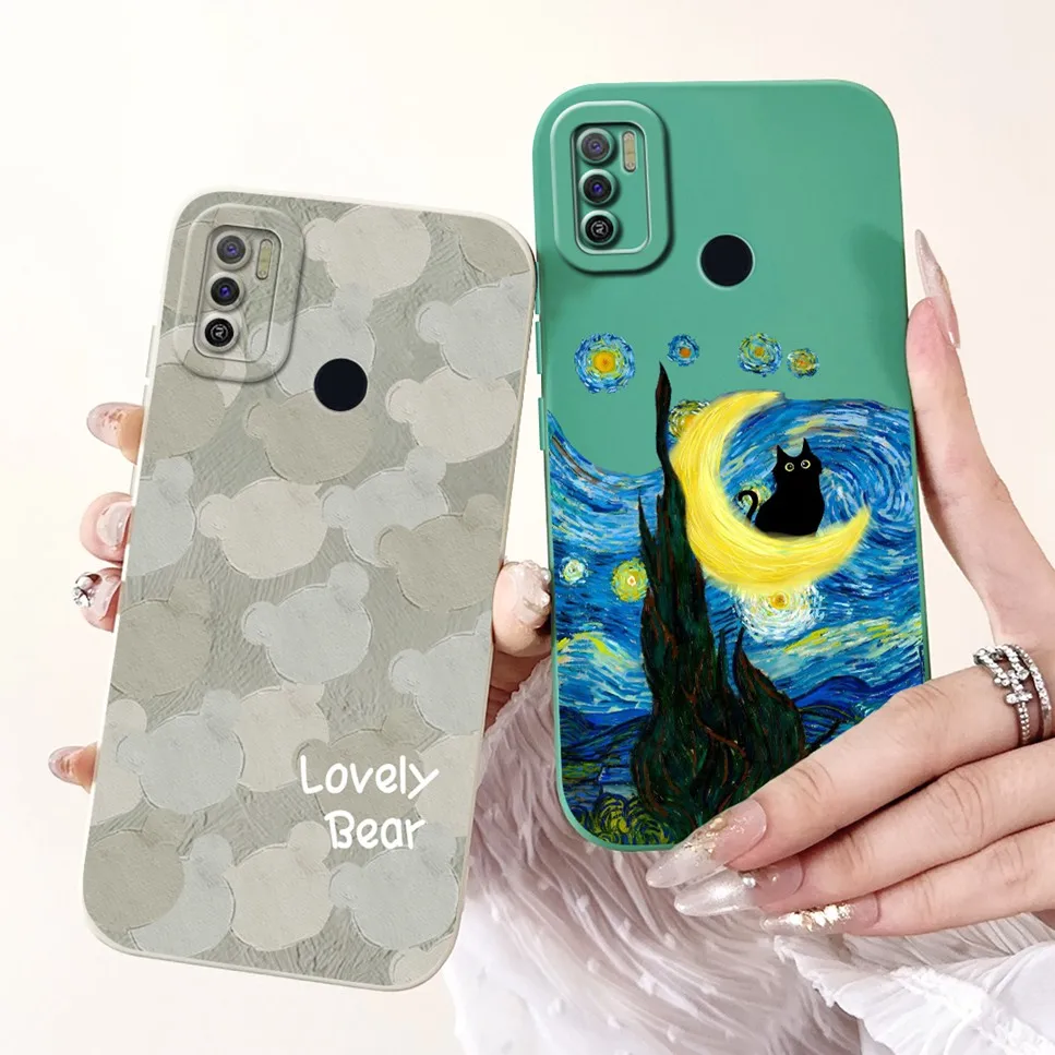 Per Tecno Spark 5 Air Case Cool Atronaut Butterfly Print Cover in Silicone per Tecno Spark 5Air Spark 6 Air 7.0 \