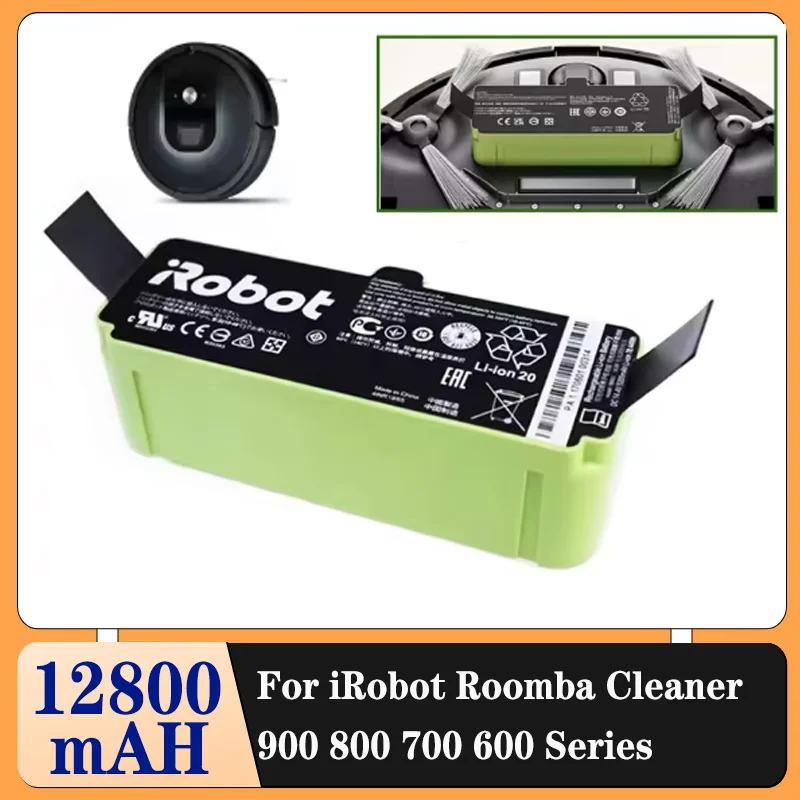 

12800mAh Lithium Ion Battery For iRobot Roomba Cleaner 900 800 700 600 Series 960 980 981 966 895 695 692 690 675 780 860 891