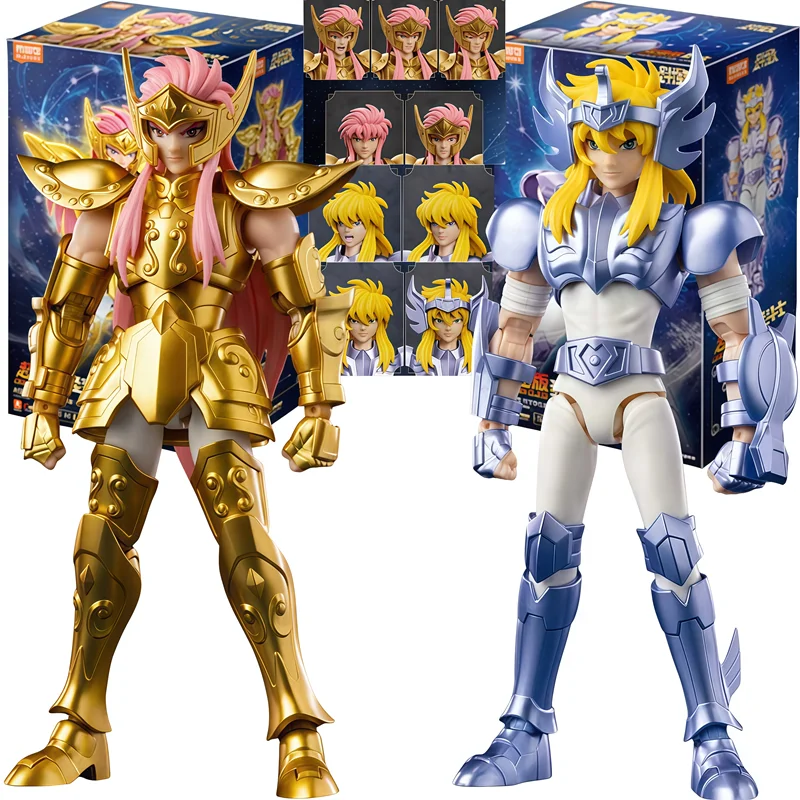 

Original Blokees Saint Seiya Hyoga Camus‌ Action Figure Model Merchandise Doll Assembling Toys Desktop Ornament Christmas Gifts