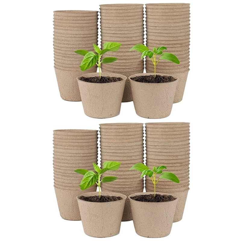 

Peat Pots, 140 Pcs 3 Inch Plant Starting Pots with Drainage Holes Biodegradable Plants Pots with 40 Plant Labels