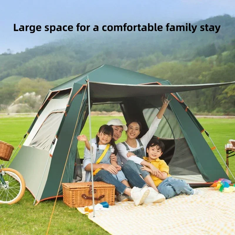 Outdoor Camping Tent Outdoor Picnic Equipment Indoor Camping Supplies Thickened Automatic Folding Portable