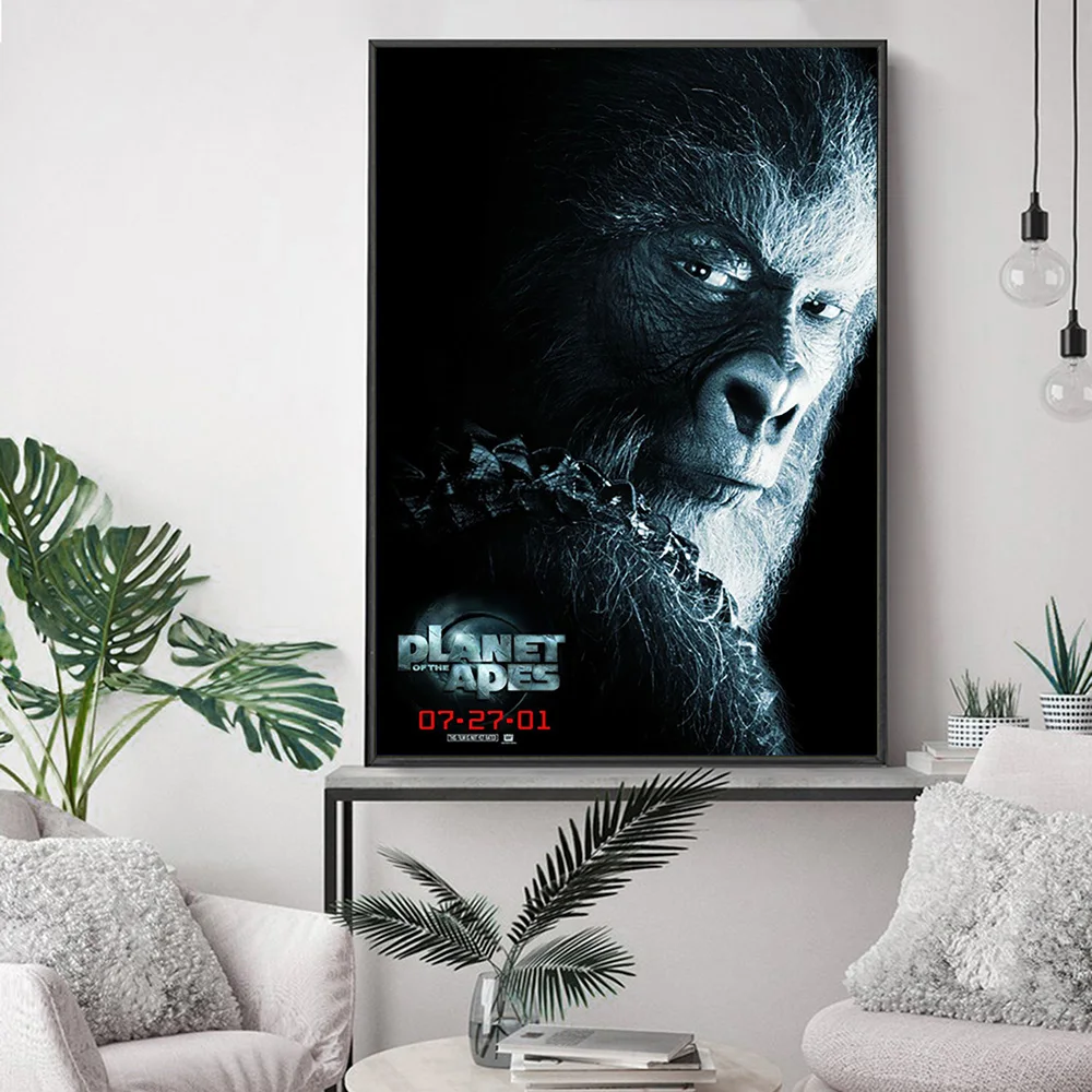 كوكب القرود فيلم الفن طباعة المشارك الخيال العلمي فيلم ملصقات جدار غرفة الفيديو سينما قماش اللوحة ديكور المنزل الحديث