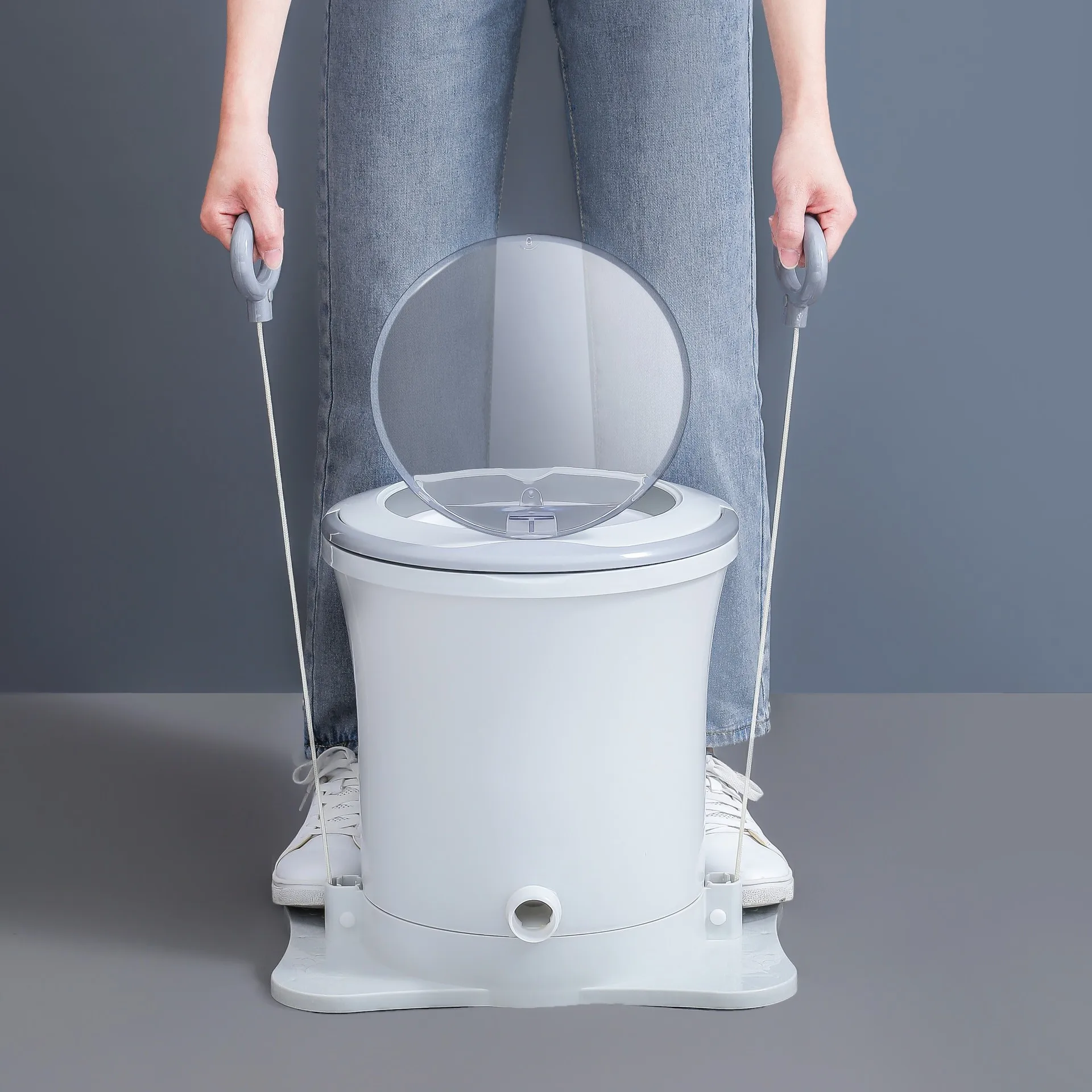 Elektriciteitsvrije handmatige dehydrator Studentenslaapzaal Handtrekkoord Wasdroger Niet-handslinger Wasmachine - afbeelding 2
