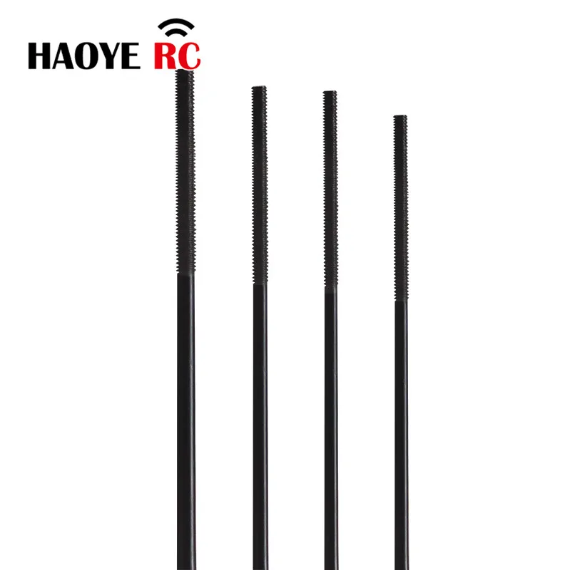 Haoye 5Pcs One Side M2 M2.2 M3 Threaded L250MM L300 Metal Push Rods For RC Replacement Part Accessories DIY