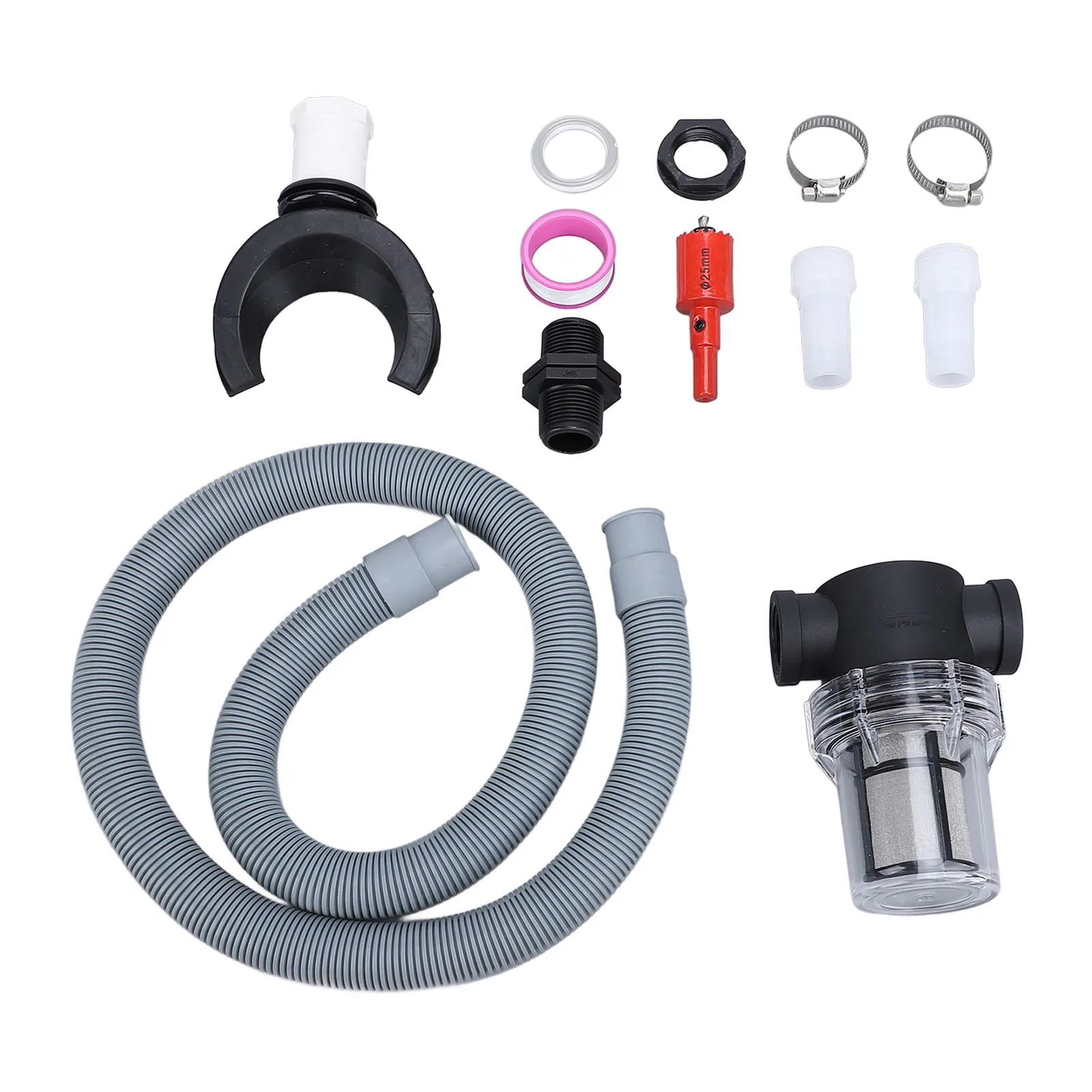 

Rain Barrel Connector Kit Roof Rainwater Collector Rain Barrel Diverter With Filter Water Collection Hose Connection