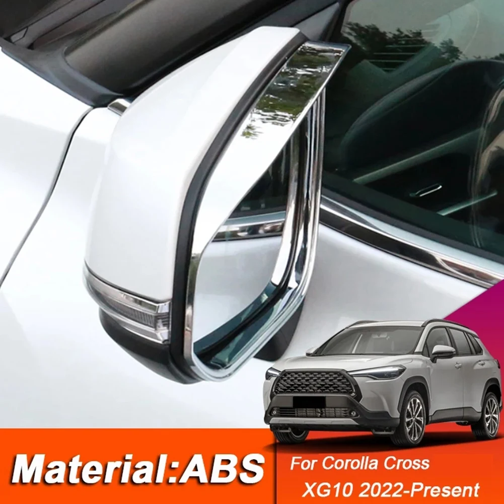 Car Chrome Rearview Mirror Rain Frame Eyebrow for Toyota Corolla CROSS