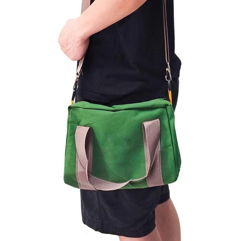 Portable Tool Bag for Men Wide Opening Tool Storage Canvas Tool Bag