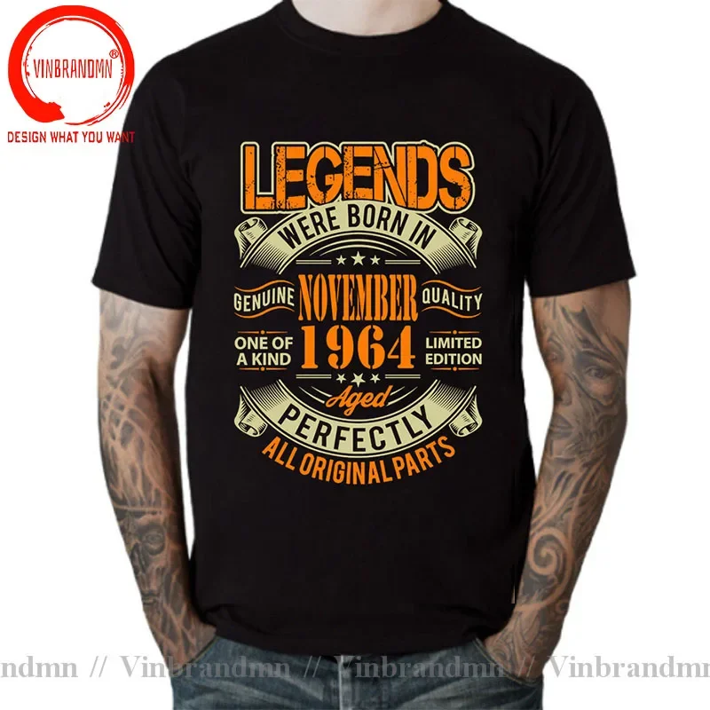 Legends Born in 1964 Aged Perfectly January Febuary March April May June July August September October November December T Shirt