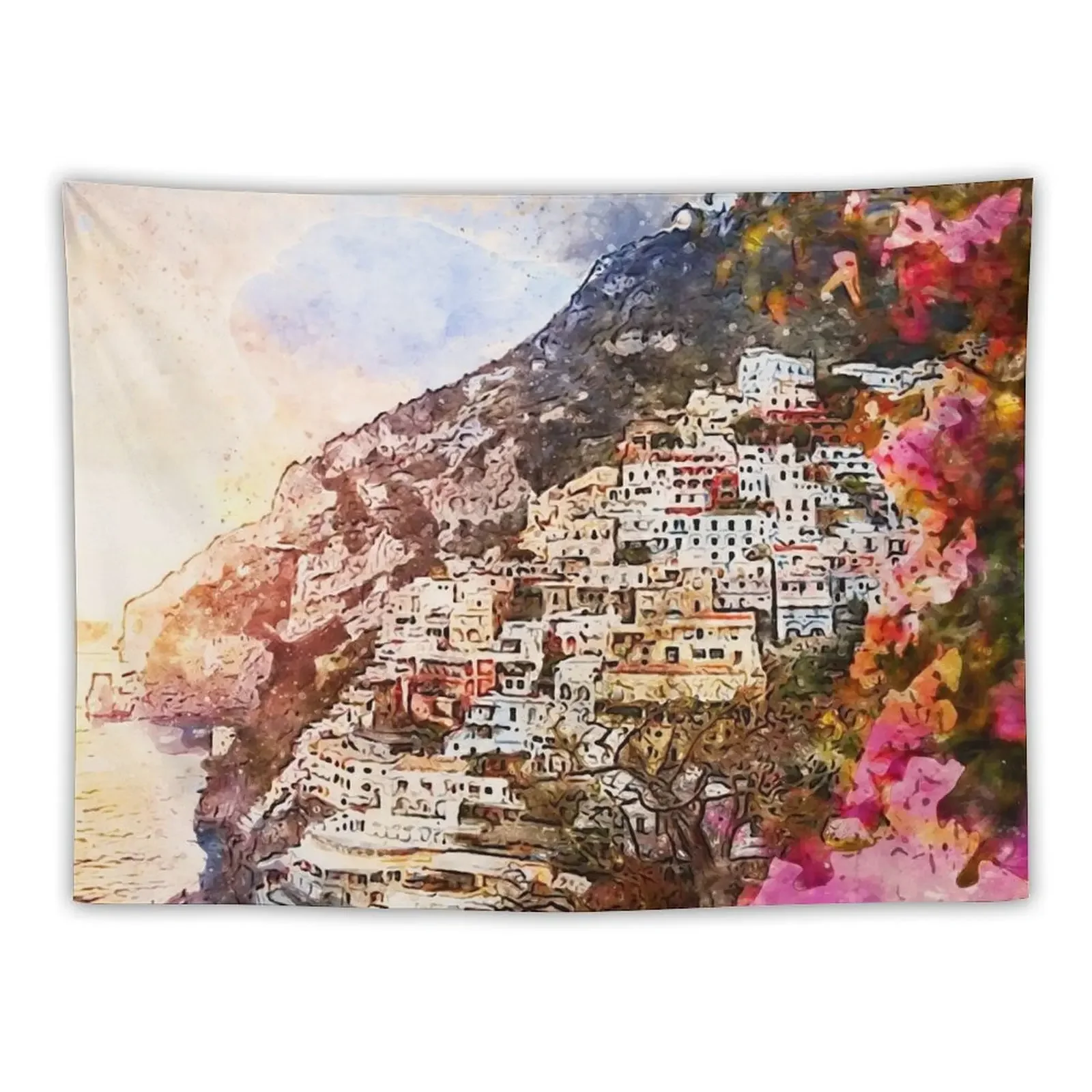 

Amalfi, Italy Tapestry Room Decorations Aesthetic For Bedroom Tapestry