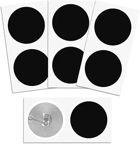 

Yfrfid 100pcs Ntag213 NFC Stickers - Black, 144 Bytes, Compatible with iPhone & All NFC-Enabled Smartphones