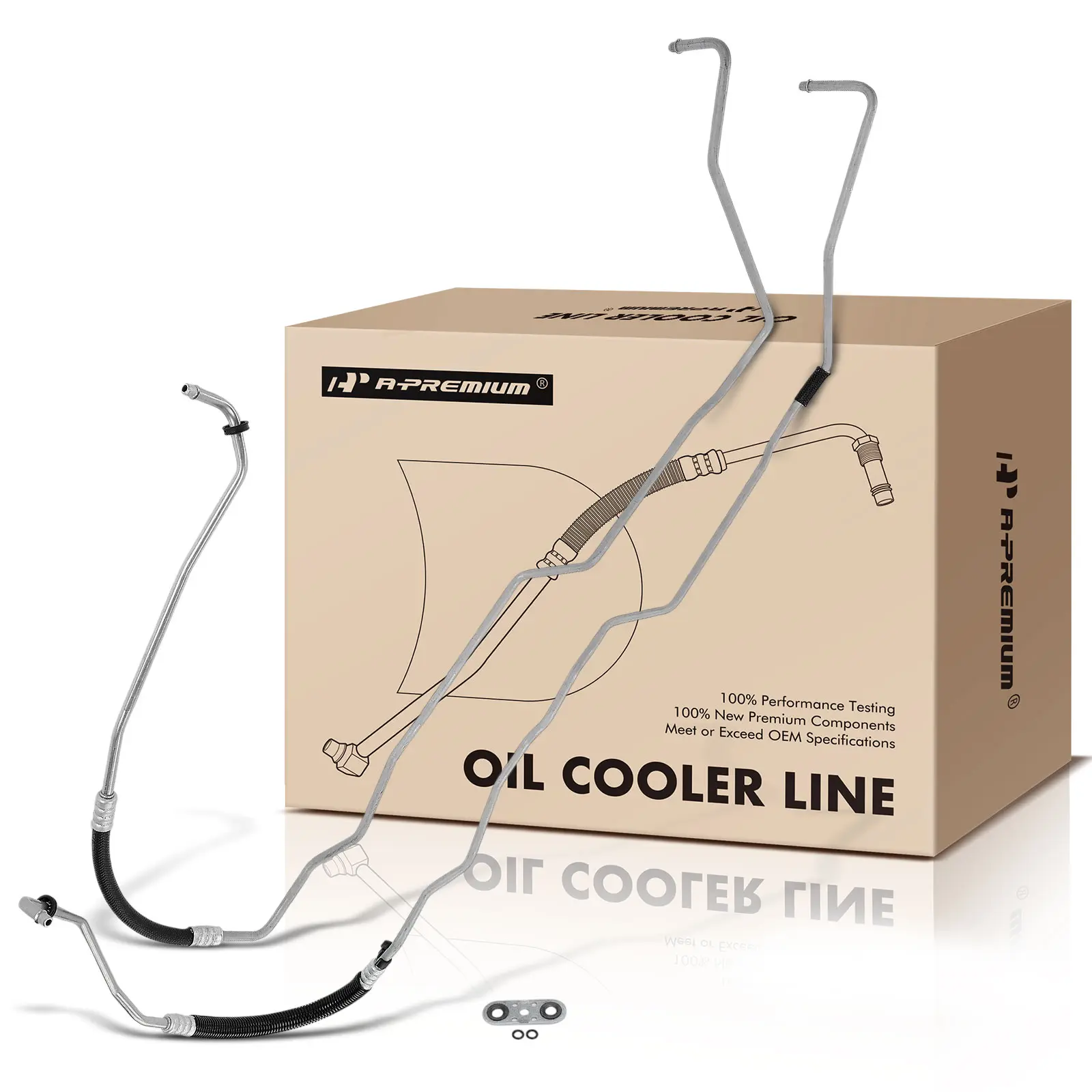 A-Premium Inlet & Outlet Automatic Transmission. Oil Cooler Hose for Chevrolet Silverado 1500 15-16 GMC Sierra 1500 Yukon 15-16