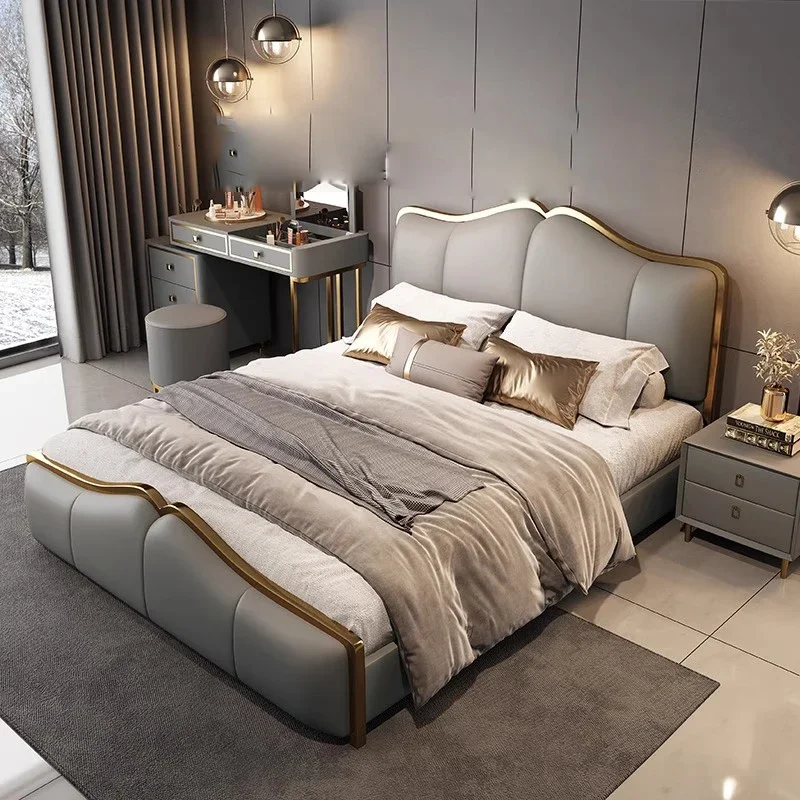 Modern Human Dog Massage Bed Bedroom Frame Luxury Simple Bed Sleeping Princess Platform Letto Matrimoniale Trendy Furniture