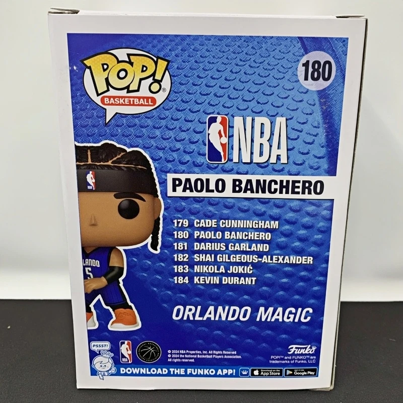 Funko Pop! Original NBA Orlando Magic Paolo Banchero #180 Vinyl Figure Sports Collectible Model Desktop Ornament Gift for Fans view 2